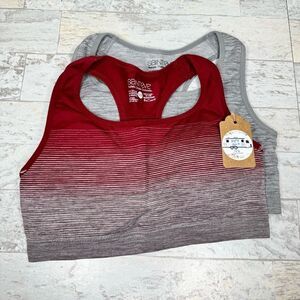 Saint Eve 2 Pack Racerback Padded Sports Bras Size Small / Medium